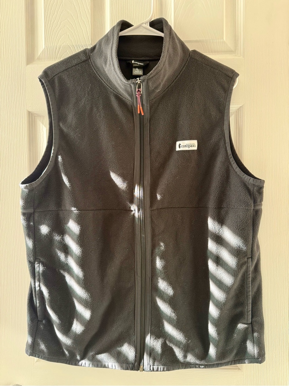 Cotopaxi Men's Black Fleece Vest - Lightweight Layering Size Large